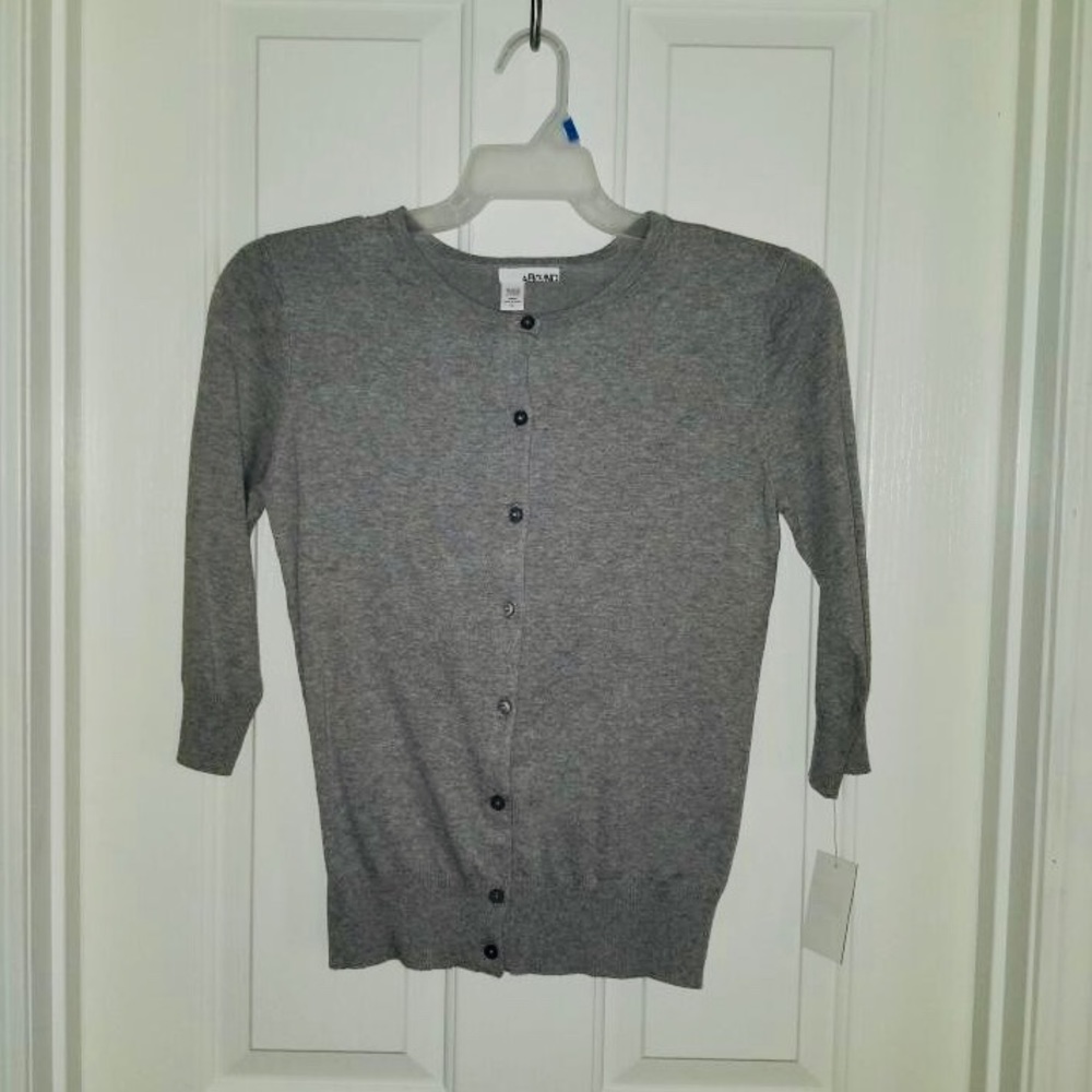 Abound crew neck 3/4 sleeve cardigan